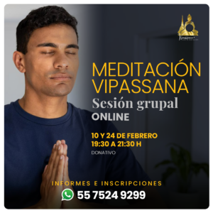 Sesión grupal de meditación Vipassana