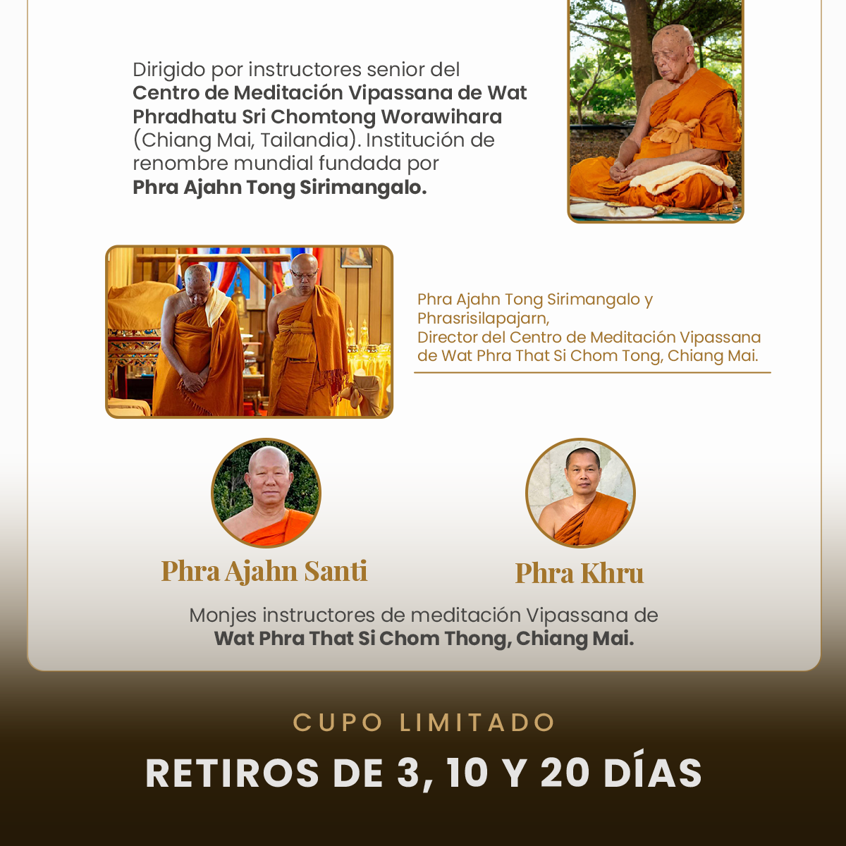 Retiros en silencio de meditación Vipassana, 20 días, curso básico - Imagen 2