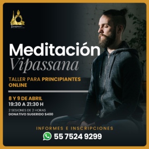 Taller de meditación Vipassana para principiantes online