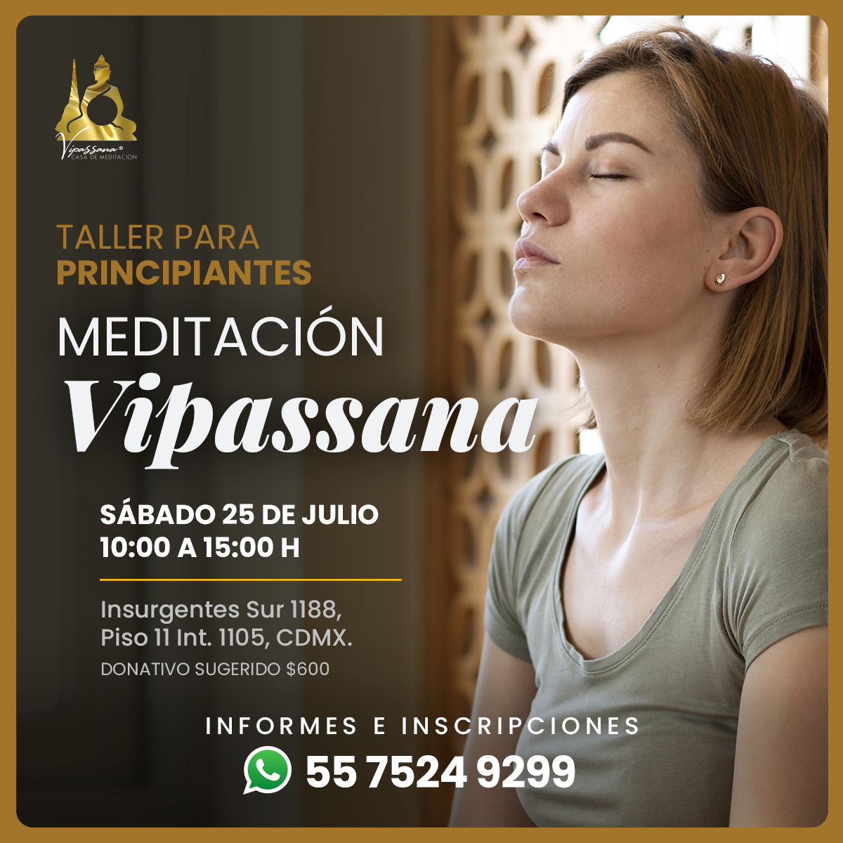 Taller ¡Aprende a meditar!