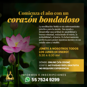 Comienza la semana con Amor-Bondad, meditación en línea