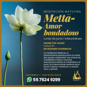 Comienza la semana con Amor-Bondad, meditación en línea