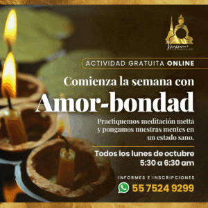 Comienza la semana con Amor-Bondad, meditación en línea