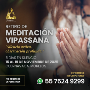 Retiros en silencio de meditación Vipassana, 5 días